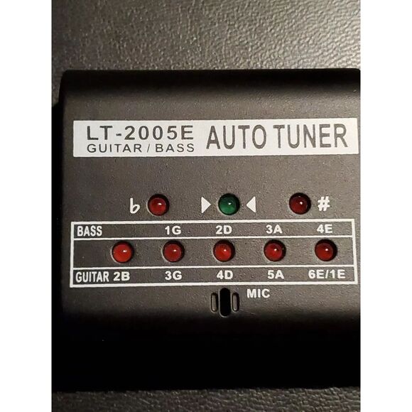 LT-2005E Guitar and Bass Auto Tuner Built In Mic 1/4" Input and Output - Picture 2 of 3